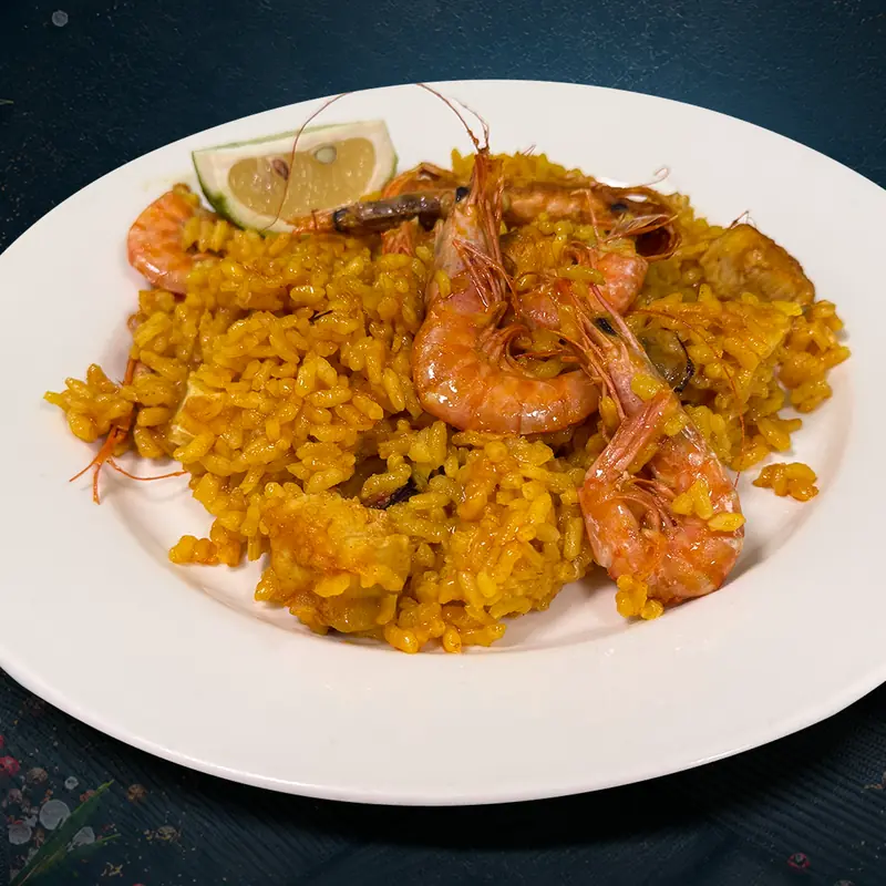 Paella de marisco